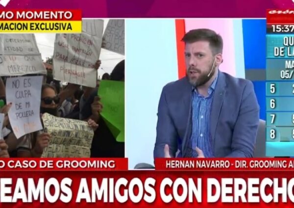 El presidente de Grooming Argentina en Crónica Televisión