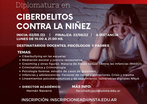Diplomatura en Ciberdelitos contra la Niñez