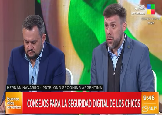 Nuestro titular, el Dr. Hernán Navarro, dialogó con el equipo de Buenos Días América en América TV