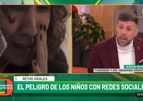 Nuestro titular dialogó En América TV: situaciones de Grooming y los Juegos Online