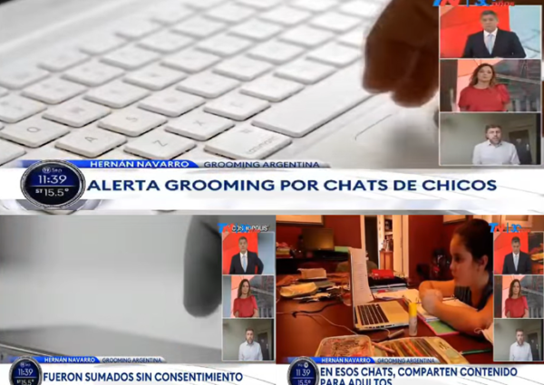 Conversamos en TN Todo Noticias respecto a las situaciones de violencia sexual a niñas, niños y adolescentes en grupos de WhatsApp