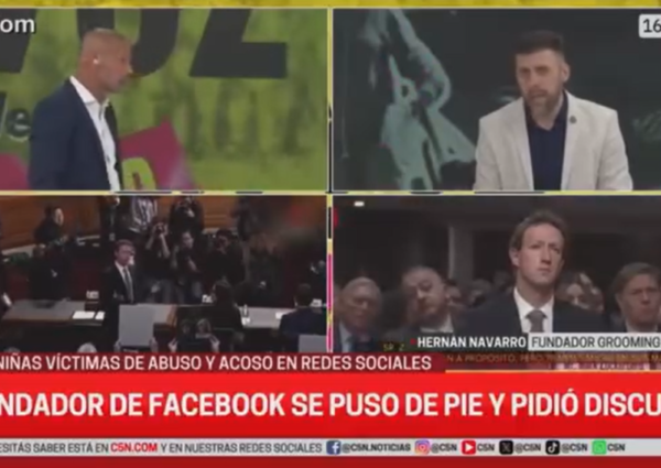 Conversamos en C5N con Nestor Dib y equipo acerca del pedido de disculpas de Mark Zuckerberg a familiares de NNyA víctimas de violencia sexual en sus plataformas.