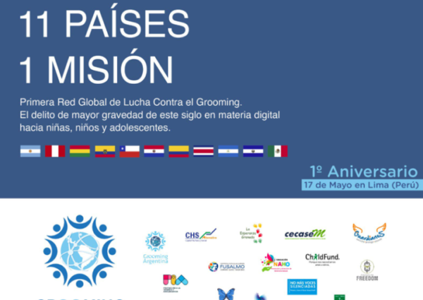 PRIMER ANIVERSARIO DE GROOMING LATAM: 22 ORGANIZACIONES – 11 PAÍSES – 1 MISIÓN