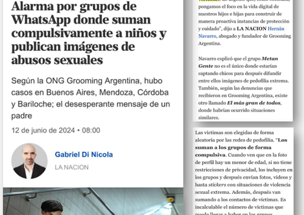En diálogo con el Diario LA NACIÓN, nuestro titular Dr. Hernán Navarro: “La vida digital de nuestros hijos también necesita protección”.