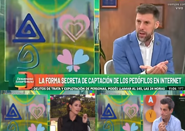 Hernán Navarro en América TV: simbologías y patrones de pedofilia en la red, en el marco del Caso Loan.