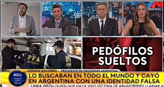 “Buscan instalar su perversión en la sociedad”: el Dr. Hernán Navarro habló en TN tras la captura de un pedófilo peligroso.