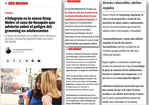 Hernán Navarro en Diario Río Negro: “Telegram es la nueva deep web”