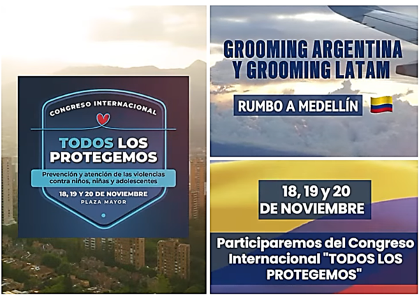 18, 19 Y 20 DE NOVIEMBRE GROOMING ARGENTINA Y GROOMING LATAM ESTARÁN PRESENTES EN MEDELLÍN-COLOMBIA.