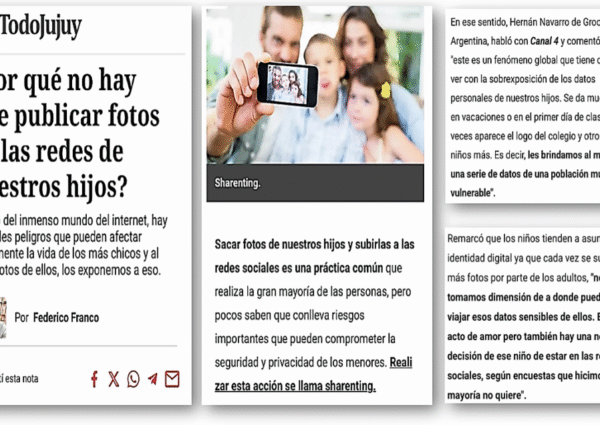 SHARENTING: LA SOBREEXPOSICIÓN DE DATOS PERSONALES DE NIÑAS, NIÑOS Y ADOLESCENTES EN INTERNET.