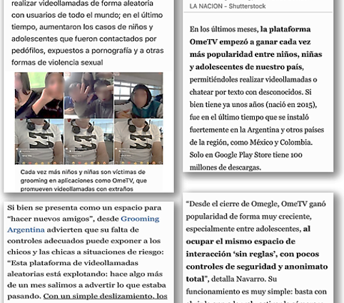 OMETV: LA APP DE VIDEOLLAMADAS QUE EXPONE A NIÑAS, NIÑOS Y ADOLESCENTES.