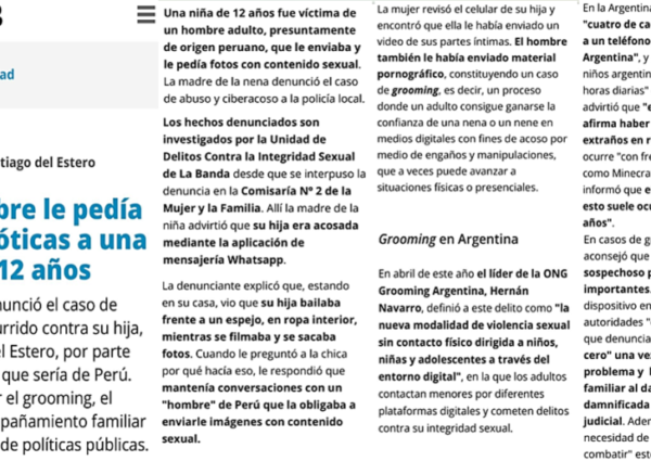 GROOMING EN SANTIAGO DEL ESTERO.