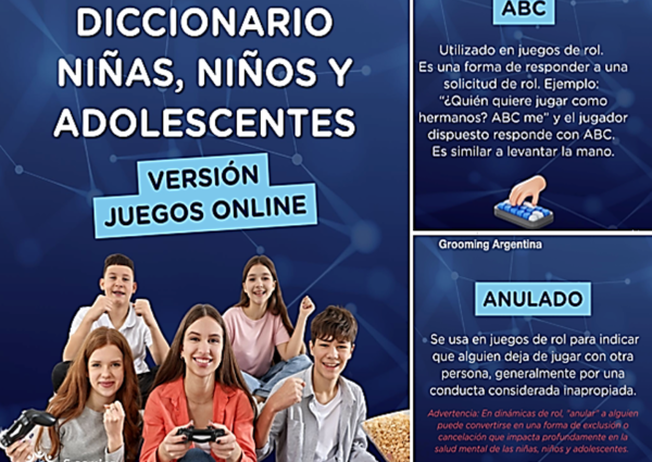 DICCIONARIO NIÑAS, NIÑOS Y ADOLESCENTES. VERSIÓN JUEGOS ONLINE.