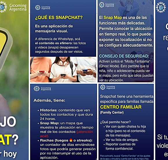 SNAPCHAT Y GROOMING ARGENTINA: RECURSO OFICIAL DE SEGURIDAD