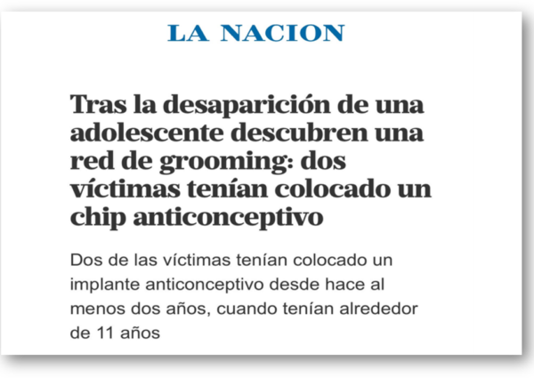 CÓRDOBA: INVESTIGAN UNA RED DE GROOMING Y EXPLOTACIÓN SEXUAL DE NIÑAS Y ADOLESCENTES.